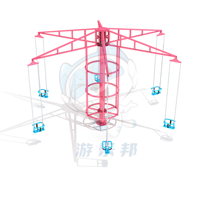 無動力游樂設(shè)備廠家介紹：無動力旋轉(zhuǎn)飛椅